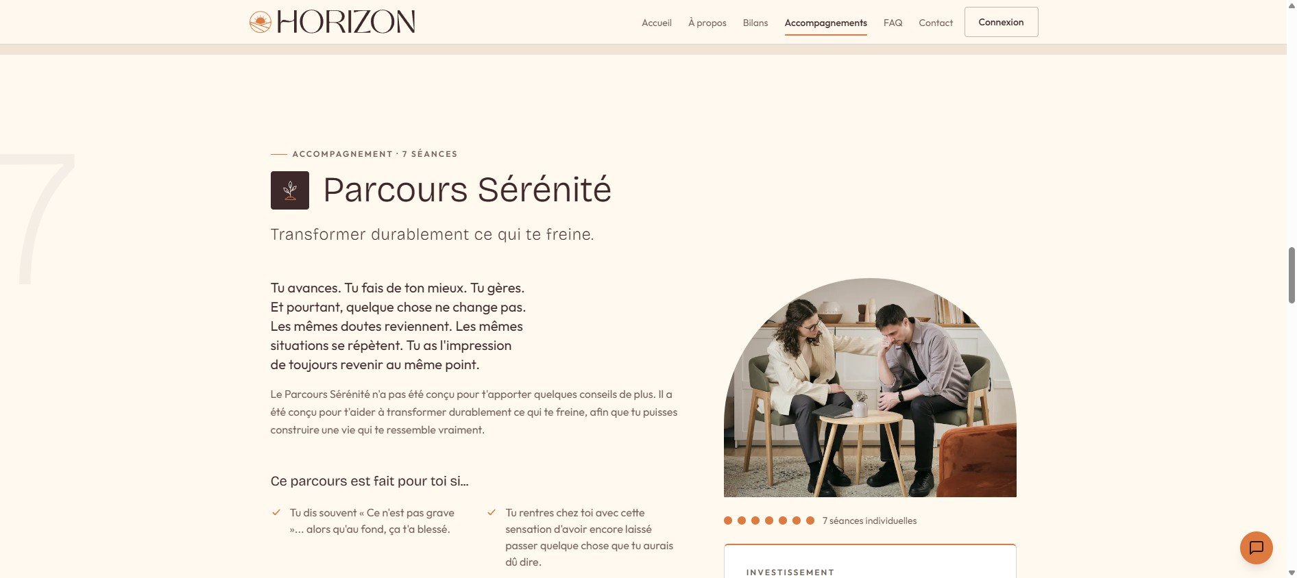 Horizon — détail 1 du projet réalisé par Elevora